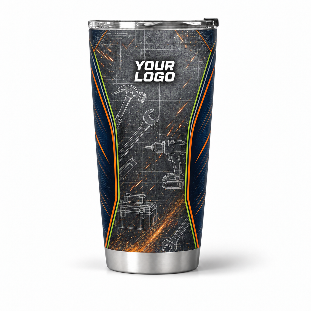 HMN022 personalized tumbler 20oz front product mockup