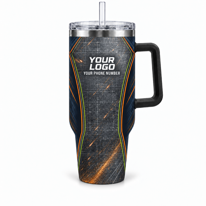 HMN022 personalized tumbler 40oz front product mockup