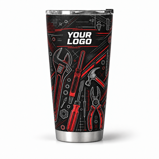 HMN023 personalized tumbler 20oz front product mockup