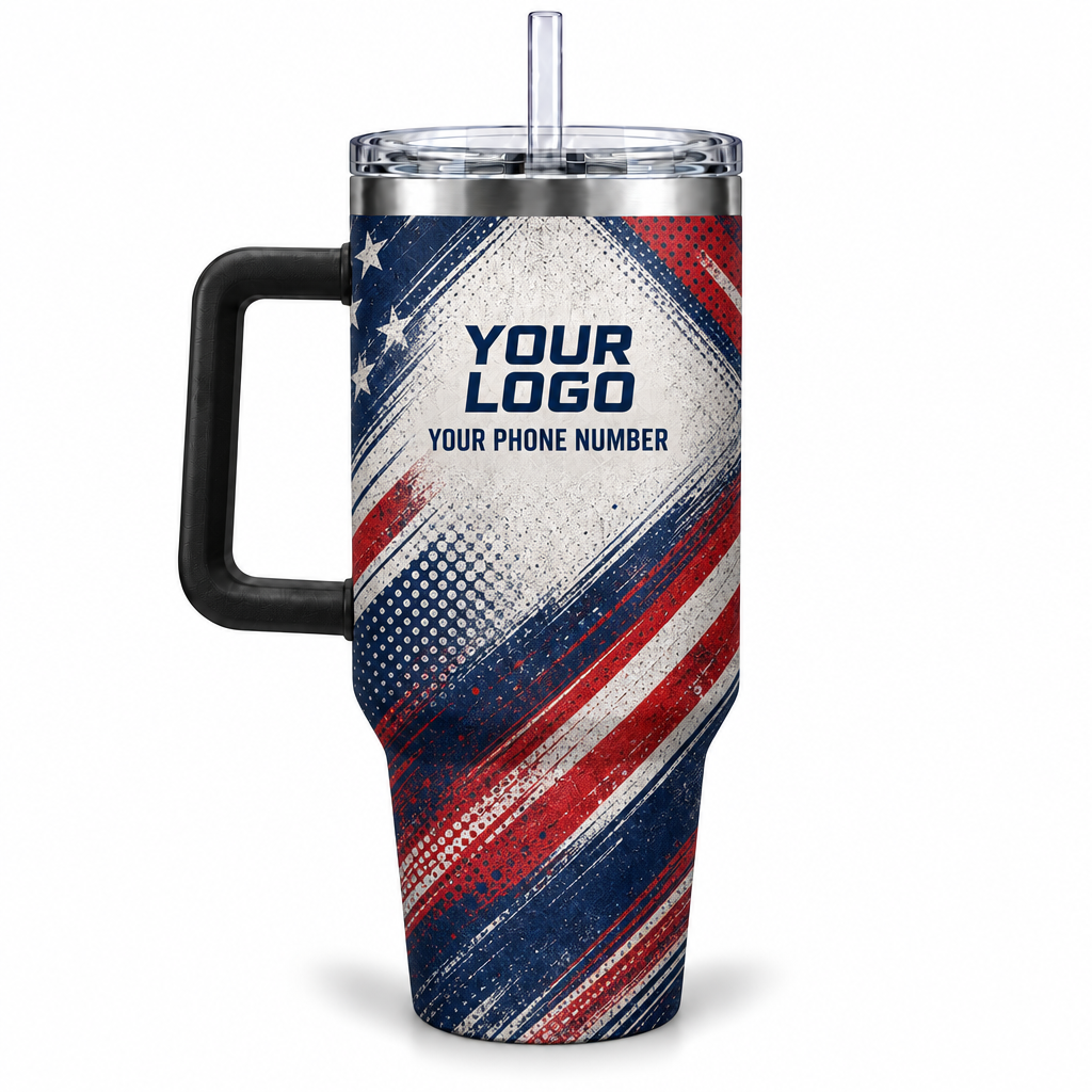 HMN024 personalized tumbler 40oz back product mockup