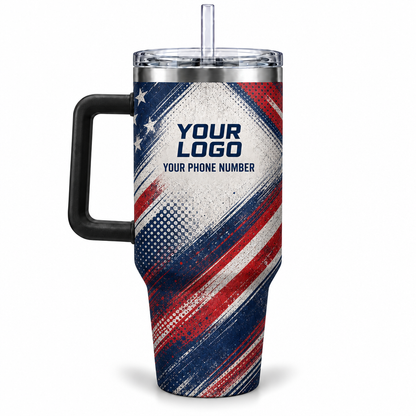 HMN024 personalized tumbler 40oz back product mockup