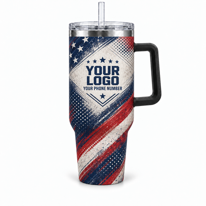 HMN024 personalized tumbler 40oz front product mockup