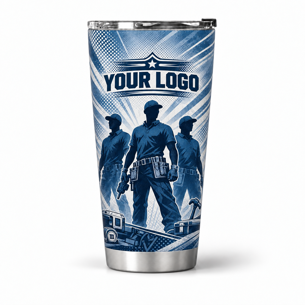 HMN025 personalized tumbler 20oz front product mockup