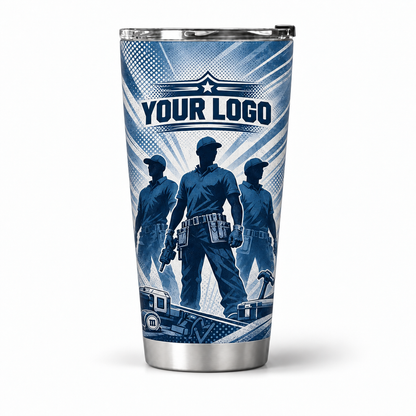 HMN025 personalized tumbler 20oz front product mockup