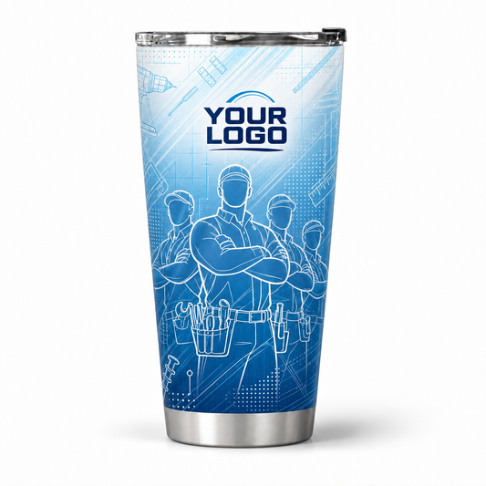 HMN026 personalized tumbler 20oz front product mockup