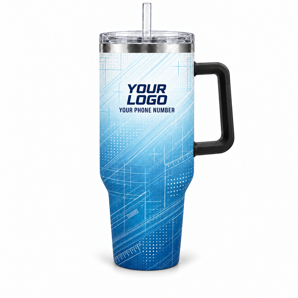 HMN026 personalized tumbler 40oz front product mockup