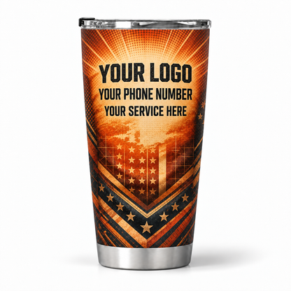 HMN027 personalized tumbler 20oz back product mockup