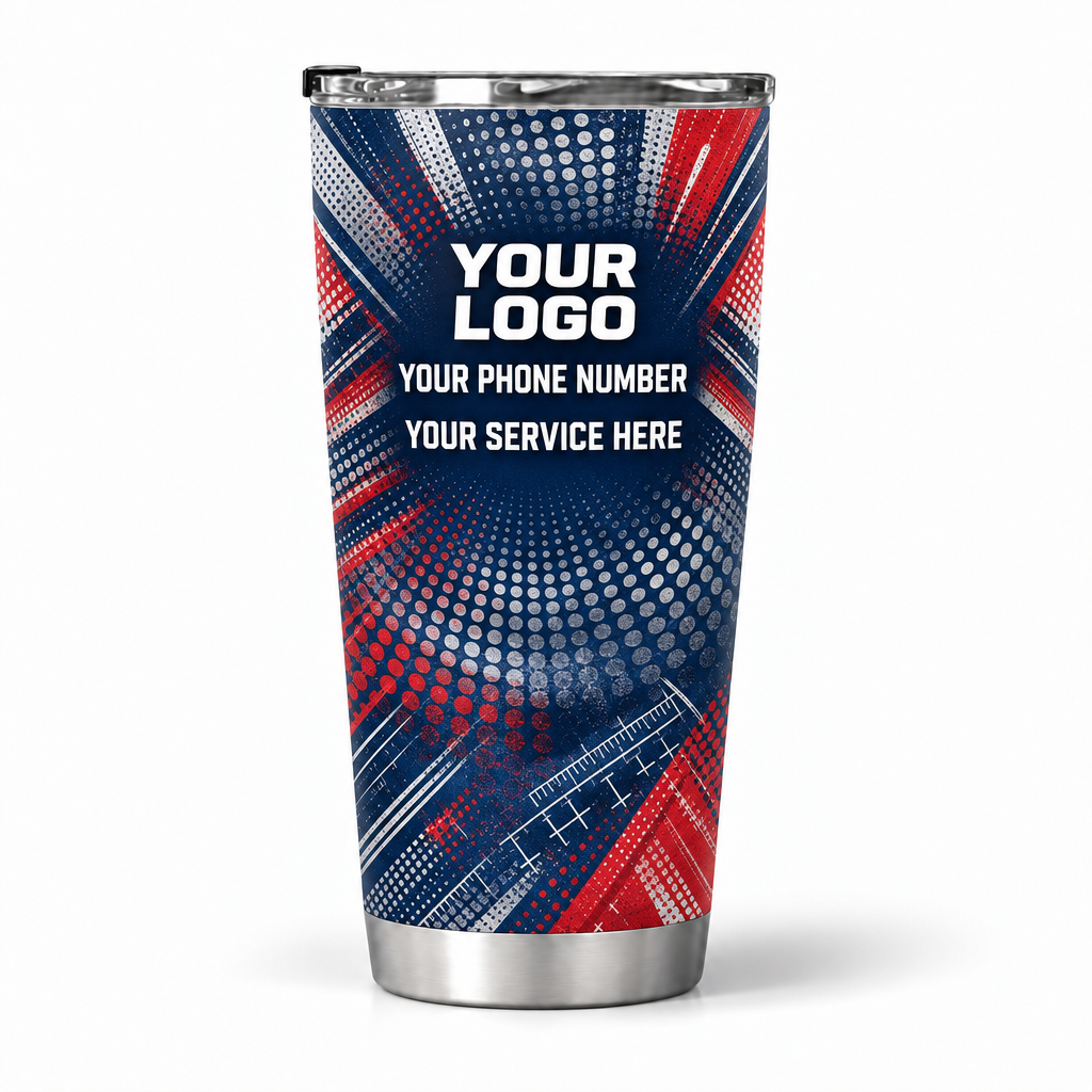 HMN028 personalized tumbler 20oz back product mockup