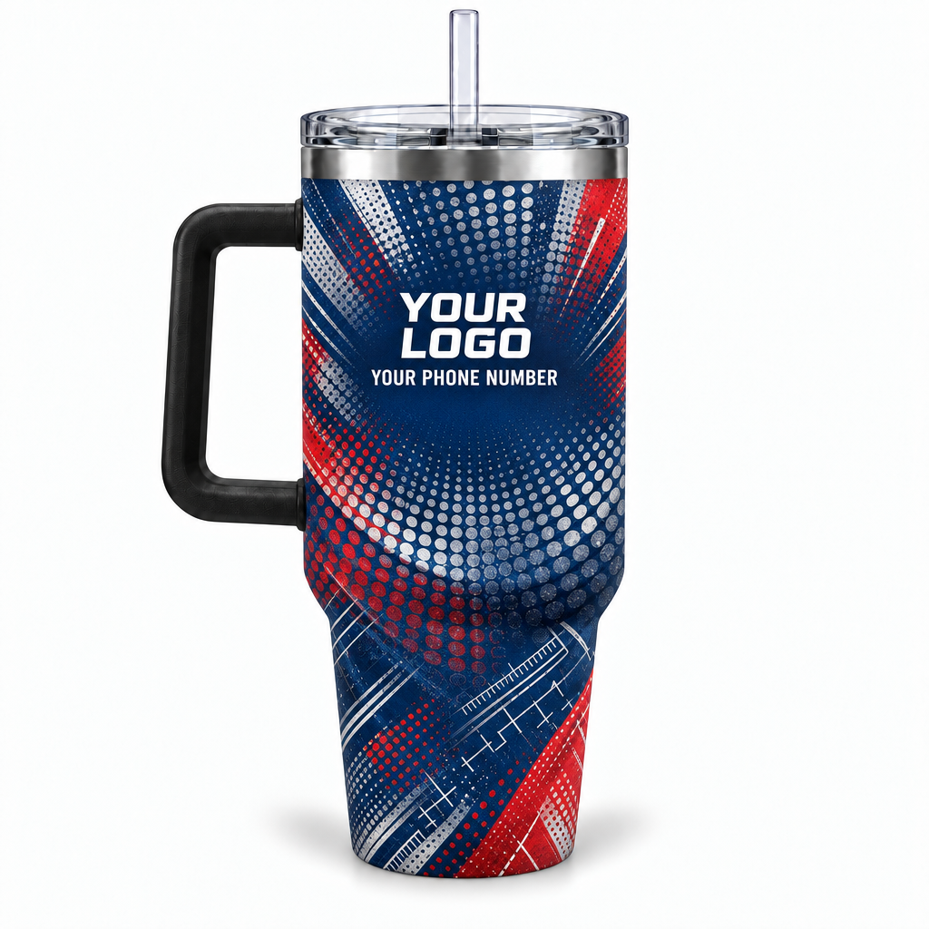 HMN028 personalized tumbler 40oz back product mockup