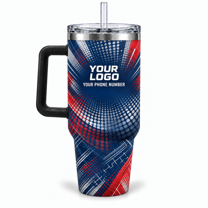 HMN028 personalized tumbler 40oz back product mockup
