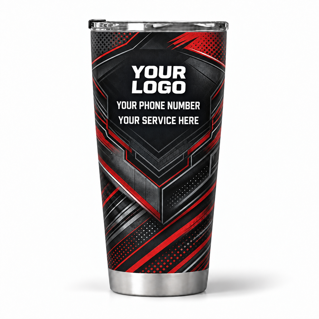 HMN029 personalized tumbler 20oz back product mockup