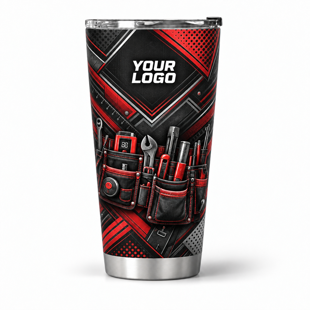 HMN029 personalized tumbler 20oz front product mockup