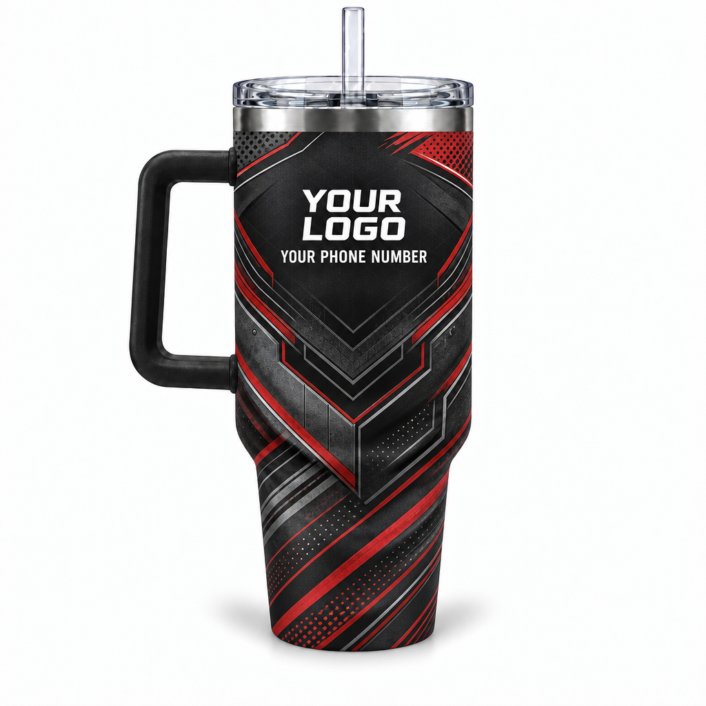 HMN029 personalized tumbler 40oz back product mockup