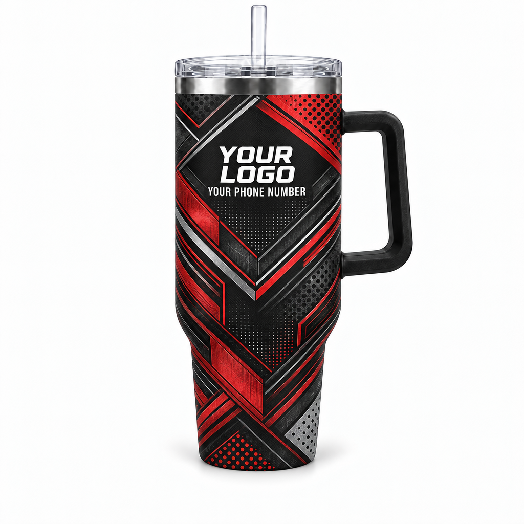 HMN029 personalized tumbler 40oz front product mockup