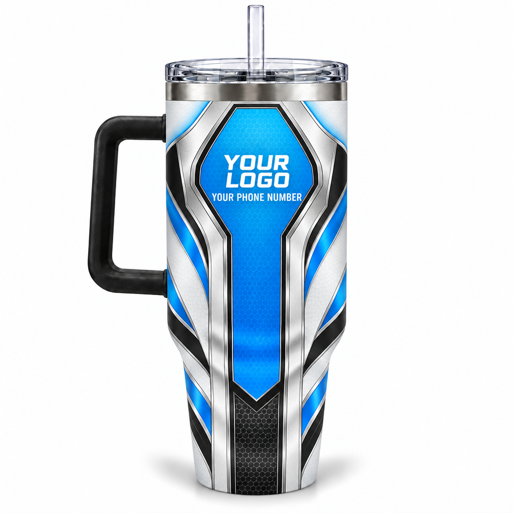 HTJS001 personalized tumbler 40oz back product mockup