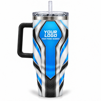 HTJS001 personalized tumbler 40oz back product mockup