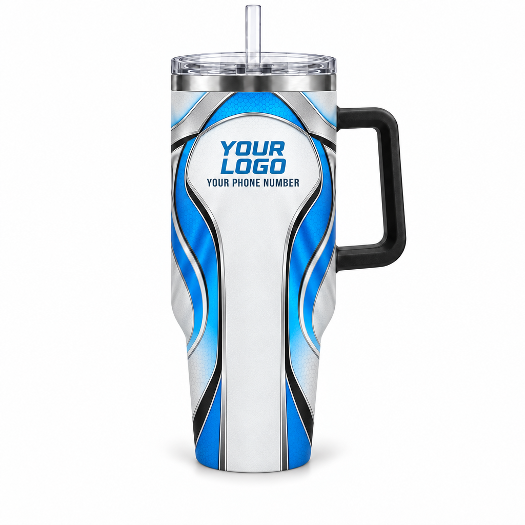 HTJS001 personalized tumbler 40oz front product mockup