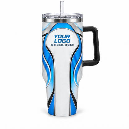 HTJS001 personalized tumbler 40oz front product mockup
