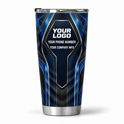 HTJS004 personalized tumbler 20oz back product mockup