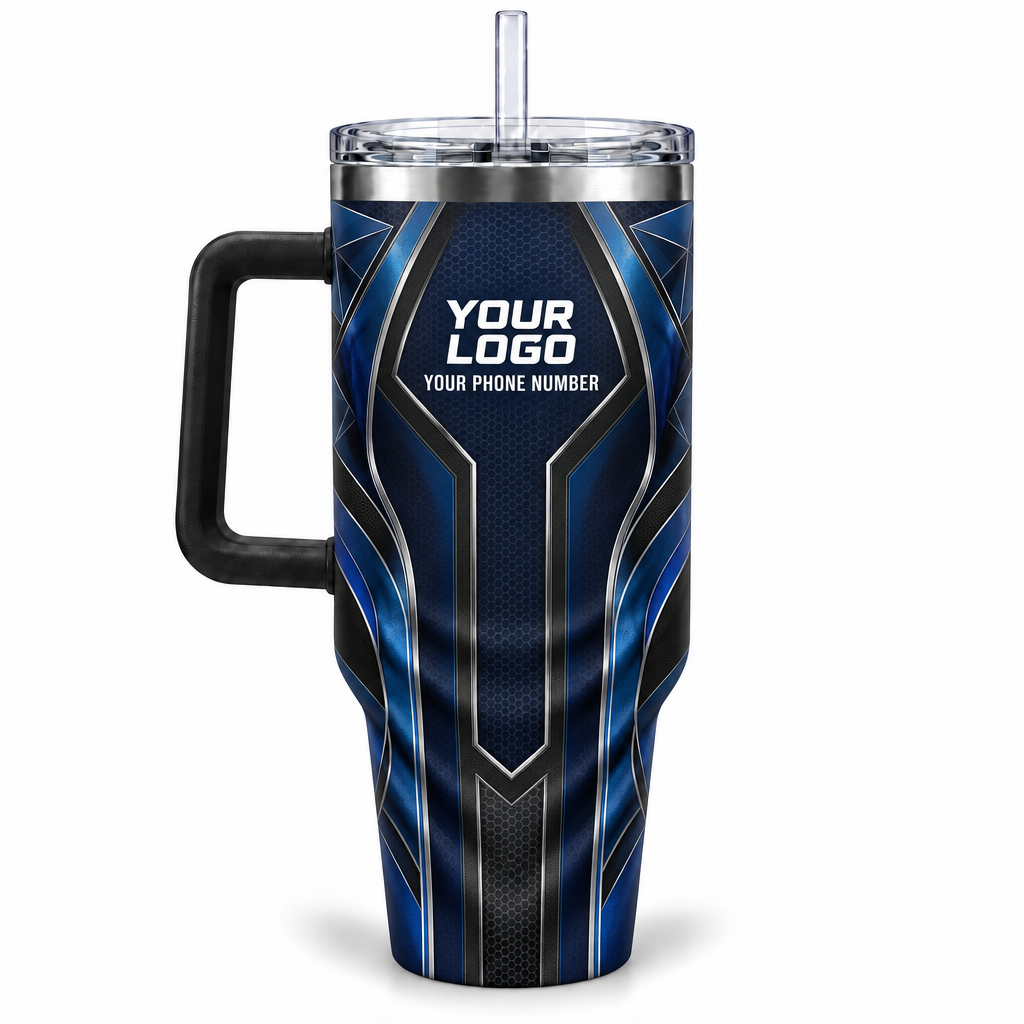HTJS004 personalized tumbler 40oz back product mockup