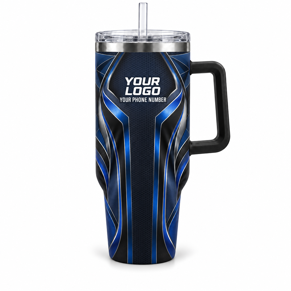 HTJS004 personalized tumbler 40oz front product mockup