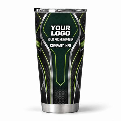 HTJS007 personalized tumbler 20oz back product mockup