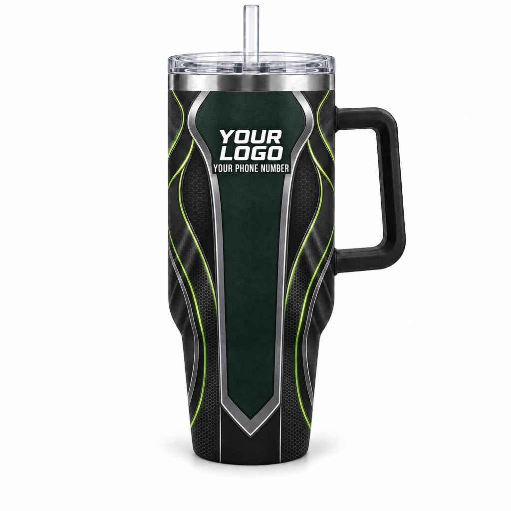 HTJS007 personalized tumbler 40oz front product mockup