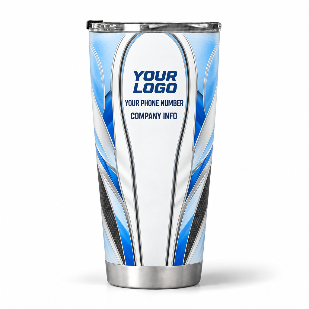 HTJS008 personalized tumbler 20oz back product mockup