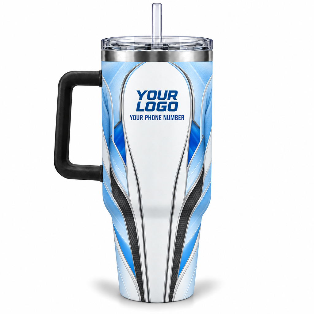 HTJS008 personalized tumbler 40oz back product mockup