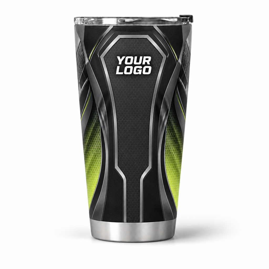 HTJS010 personalized tumbler 20oz front product mockup