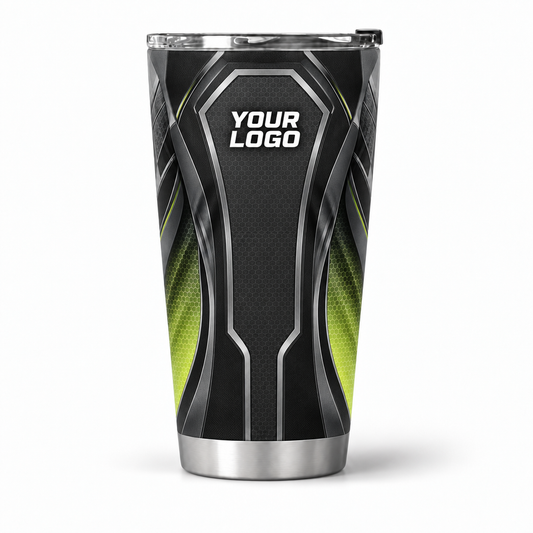 HTJS010 personalized tumbler 20oz front product mockup