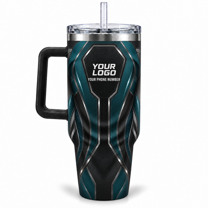 HTJS011 personalized tumbler 40oz back product mockup
