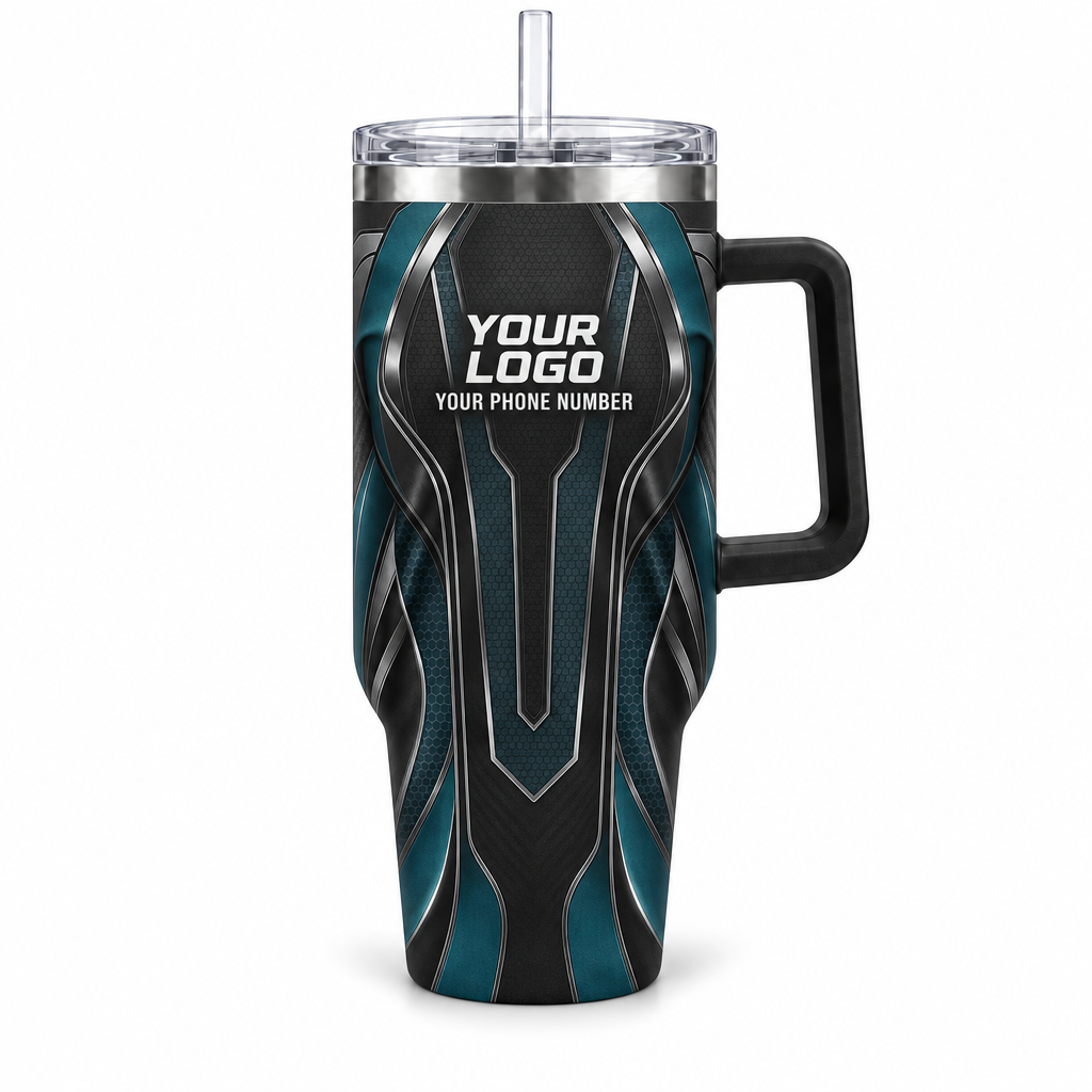 HTJS011 personalized tumbler 40oz front product mockup