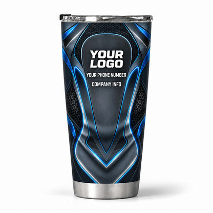 HTJS013 personalized tumbler 20oz back product mockup