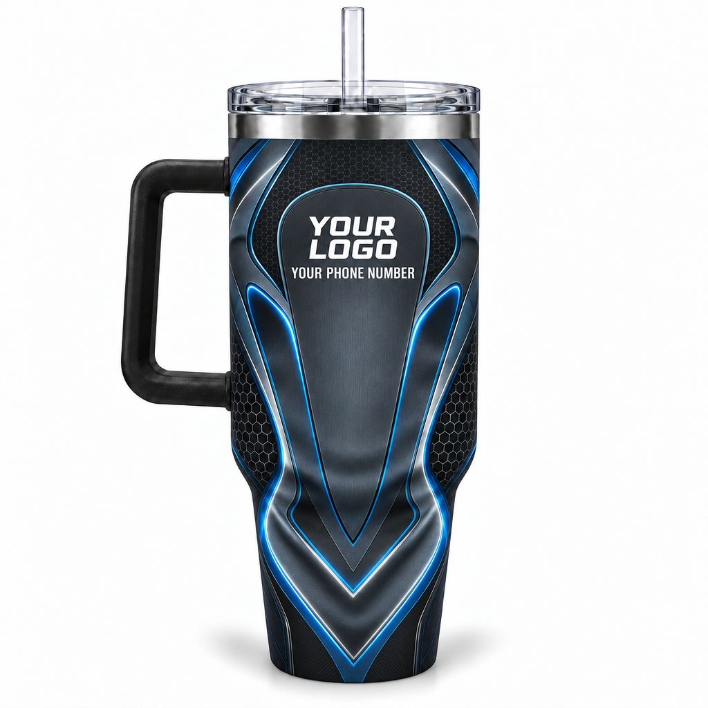 HTJS013 personalized tumbler 40oz back product mockup