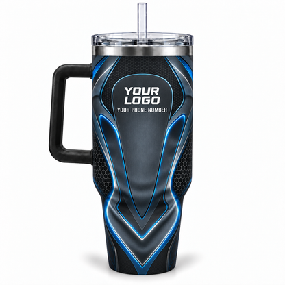 HTJS013 personalized tumbler 40oz back product mockup