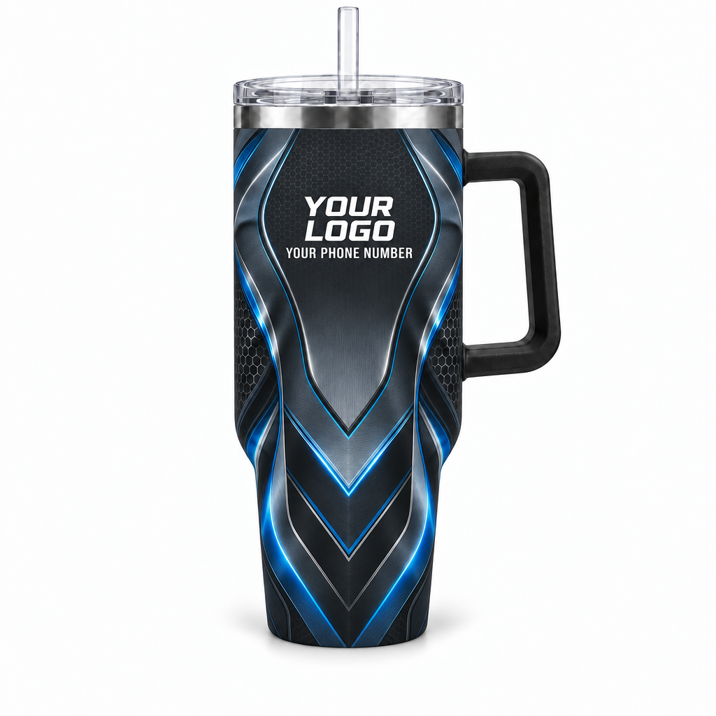HTJS013 personalized tumbler 40oz front product mockup