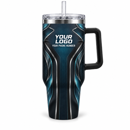 HTJS014 personalized tumbler 40oz front product mockup
