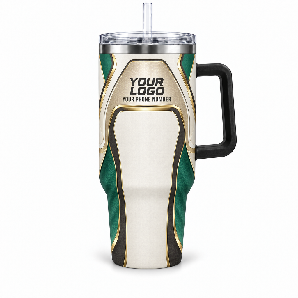 HTJS015 personalized tumbler 40oz front product mockup
