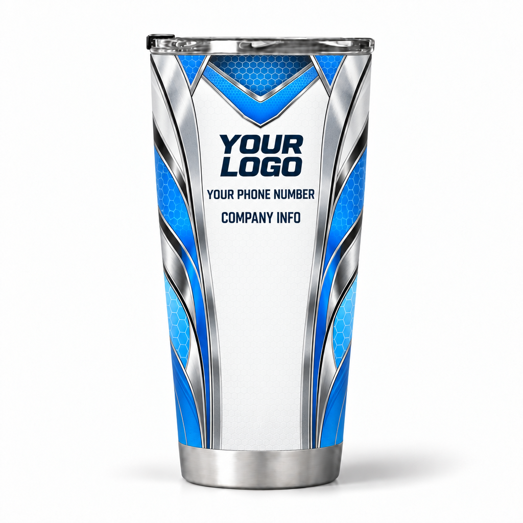 HTJS016 personalized tumbler 20oz back product mockup