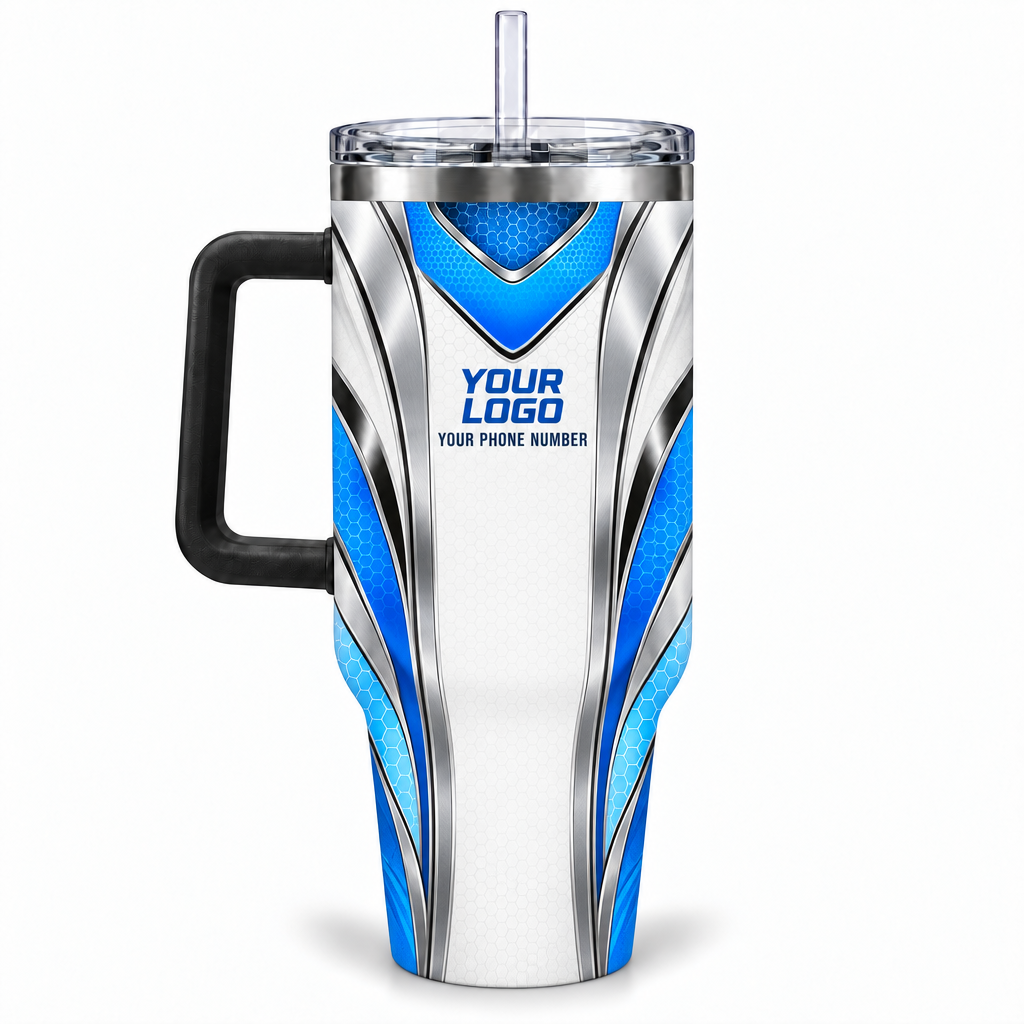 HTJS016 personalized tumbler 40oz back product mockup