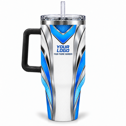 HTJS016 personalized tumbler 40oz back product mockup
