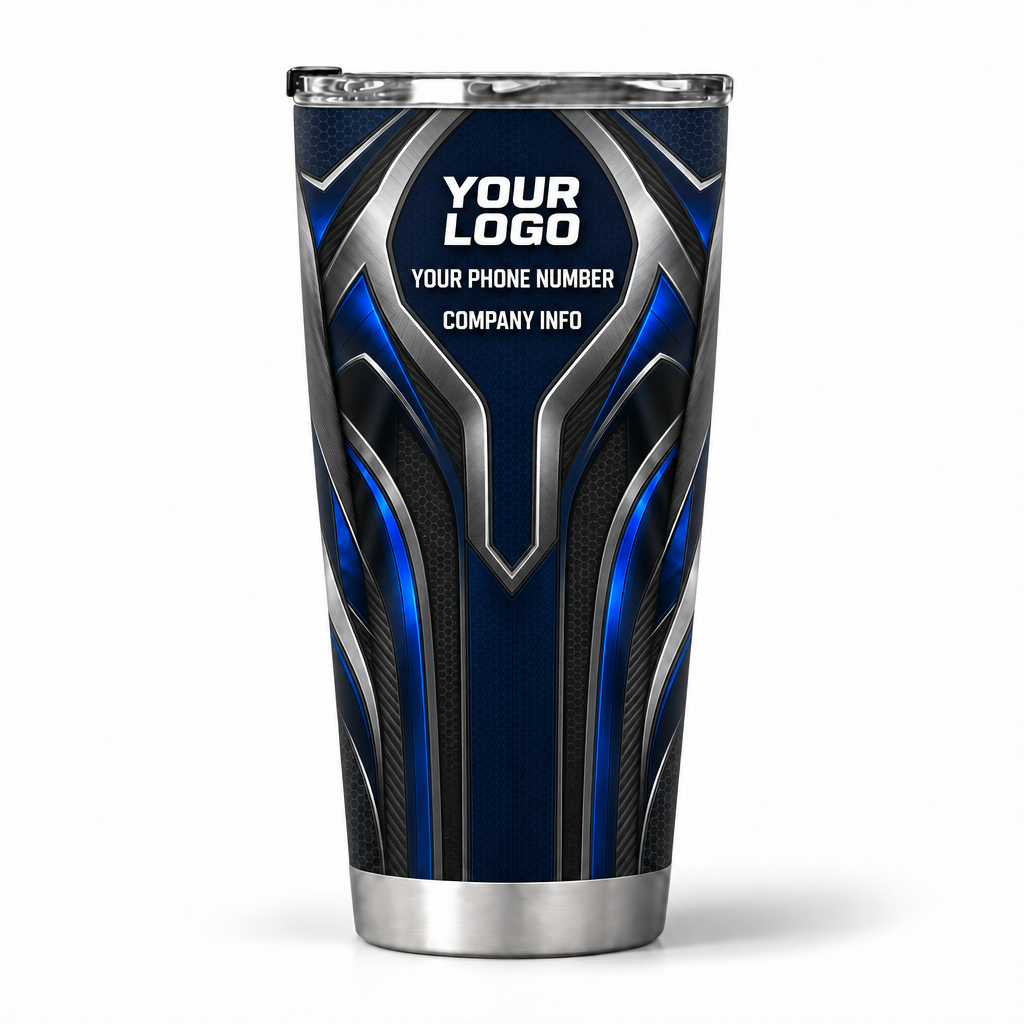 HTJS018 personalized tumbler 20oz back product mockup