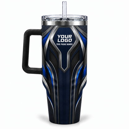HTJS018 personalized tumbler 40oz back product mockup