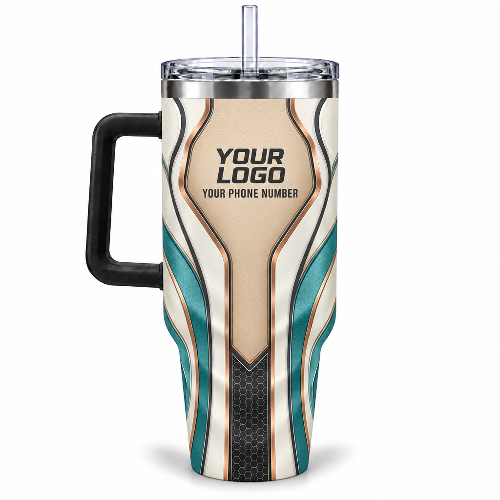 HTJS019 personalized tumbler 40oz back product mockup