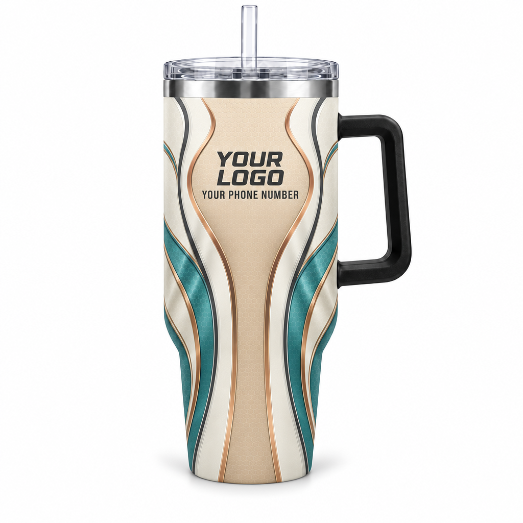 HTJS019 personalized tumbler 40oz front product mockup