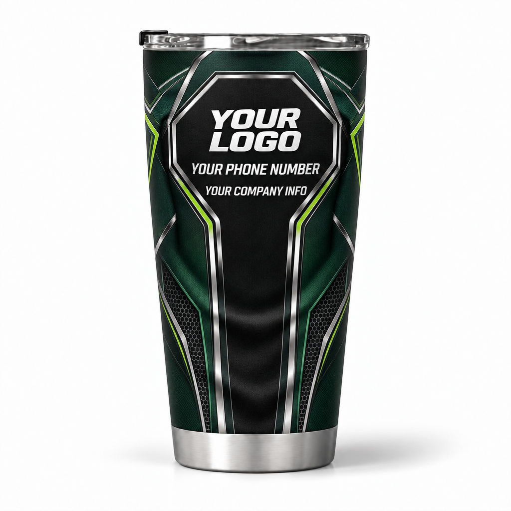 HTJS020 personalized tumbler 20oz back product mockup