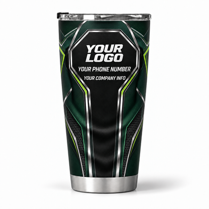 HTJS020 personalized tumbler 20oz back product mockup