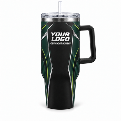 HTJS020 personalized tumbler 40oz front product mockup