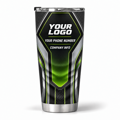 HTJS022 personalized tumbler 20oz back product mockup